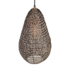 Wisząca lampa ZIVA 365300104 Trio druciana druciak łezka złoty czarny