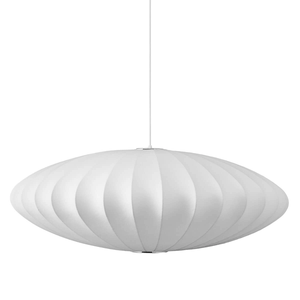 Wisząca lampa SILK ST-2328-50 Step Into Design owalna tkanina biała