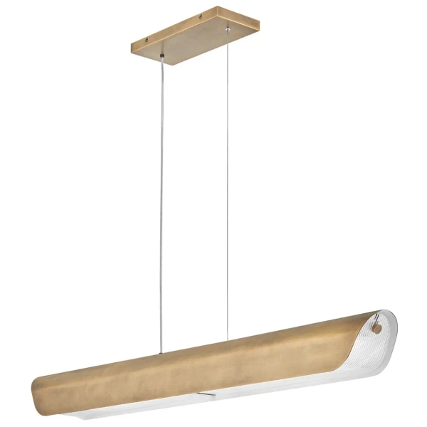 Podłużna lampa wisząca Arco HK-ARCO-LED-LP-117-HB LED 43W 3000K mosiądz