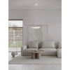 Metalowa lampa wisząca FOVENTO LE45443 LED 27W 3000K metalowa biała