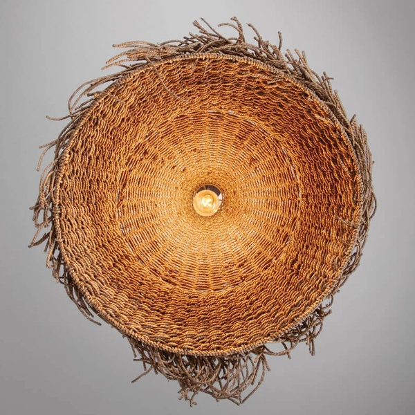 Ekologiczna lampa wisząca ALLENDE LE44490 trawa morska beżowy