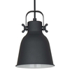 Industrialna LAMPA wisząca LAVARE MD-HN82608-1-BK+WH Italux metalowa OPRAWA loftowy zwis grafitowy biały