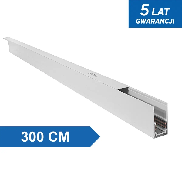 Natynkowa szyna magnetyczna metalowa 1187 300cm listwa biała