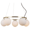 Wisząca lampa Larosa PND-33453-5-ABR Italux kule balls białe antyczny brąz