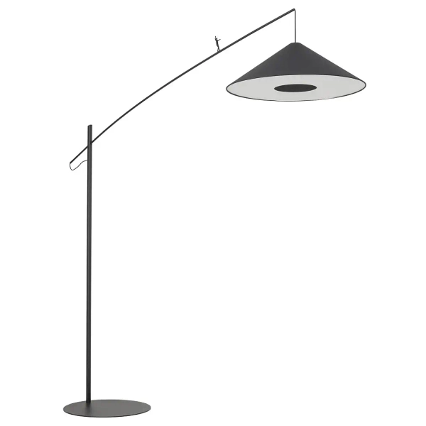 Nowoczesna lampa stojąca POISE 11768 stożek czarna