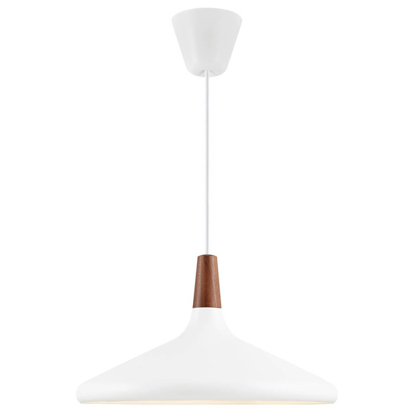 Skandynawska lampa wisząca Nori 2120823001 nad wyspę brązowy biały