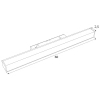 Magnetyczna liniowa lampa M0002N LED 17W 3000K system on/off czarny