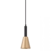 Metalowa lampa wisząca nad stół 22180 LED 7W 3000K tuba czarny złoty