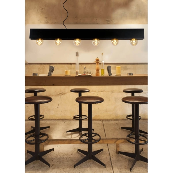 Zwieszająca lampa nad stół Surtus 30474/06/30 Lucide belka czarna