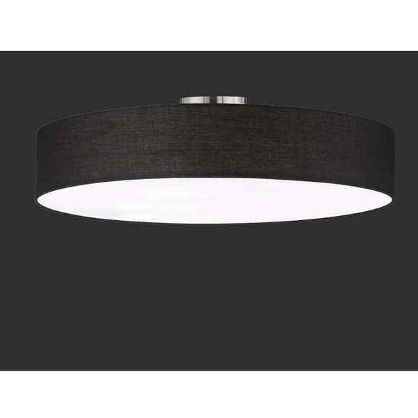 Sufitowa lampa Hotel 603900502 tkaninowa metalowa czarna
