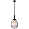 Wisząca lampa do jadalni Alton 47303047 szklana czarny przydymiony