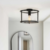 Sufitowa lampa do jadalni Hopton 101540 Endon szkło czarna przezroczysta