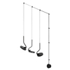 Wisząca lampa ledowa Flat MSE010100385 Moosee 30W 3000K metalowa czarna