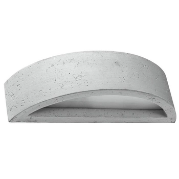 Betonowa lampa ścienna SL.0994 półokrągły kinkiet szary