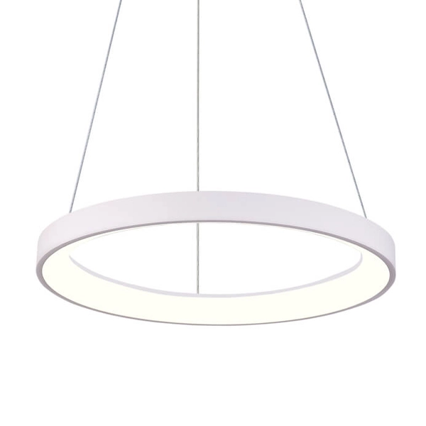 Wisząca lampa ring Vico PND-53675-058RPC-WH-3KS4K-TRDIMM Italux LED 48W 3000-4000K biały