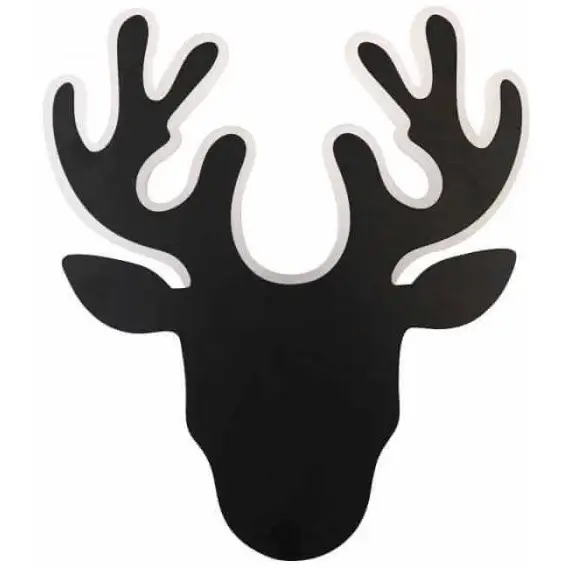 Dekoracyjny kinkiet DEER-B LED 6W 2800-3200K jeleń metalowy czarny
