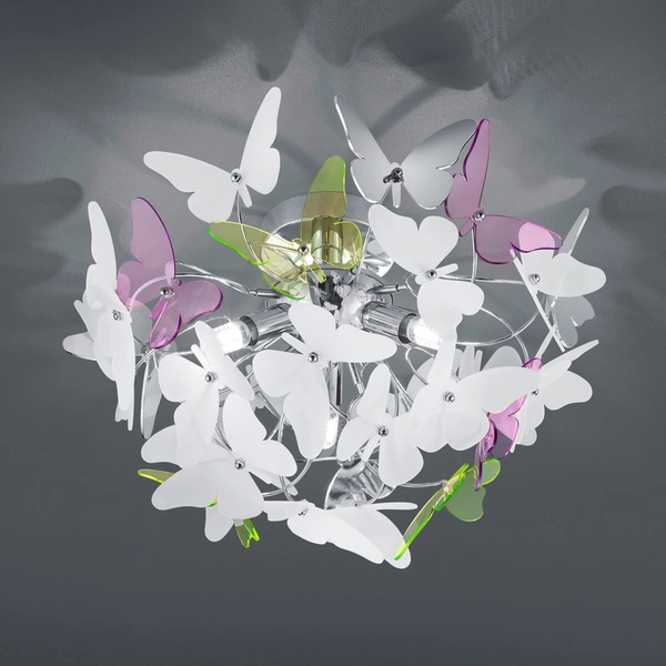 Sufitowa lampa do pokoju dziecięcego Butterfly R60213017 motyle multikolor