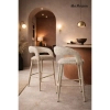 Tkaninowe krzesło IRIS MM001501100351 beżowe do jadalni 47cm