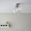 Kulista lampa sufitowa Milston 96488 IP44 szklana chrom przezroczysty