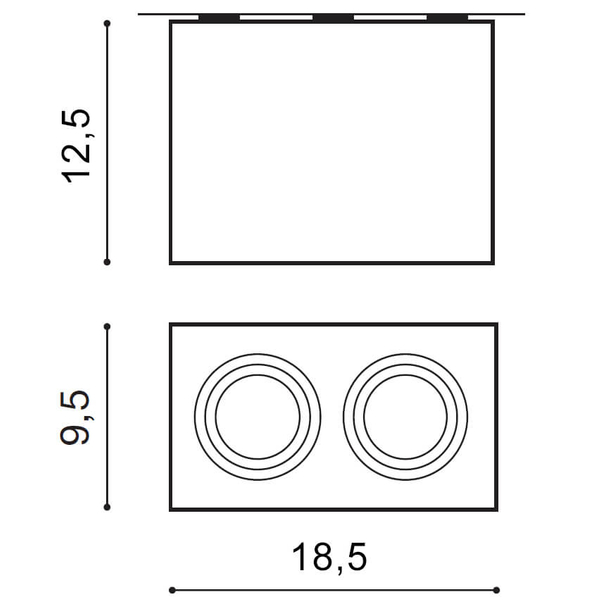 Sufitowa lampa kierunkowa Eloy AZ1355 downlight aluminium czarna