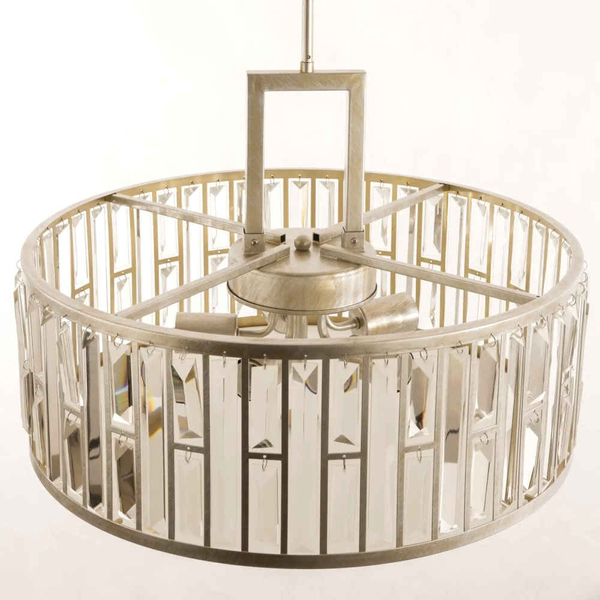 Glamour LAMPA wisząca KYIV P05134CP Cosmolight kryształowy ZWIS nad stół szampański