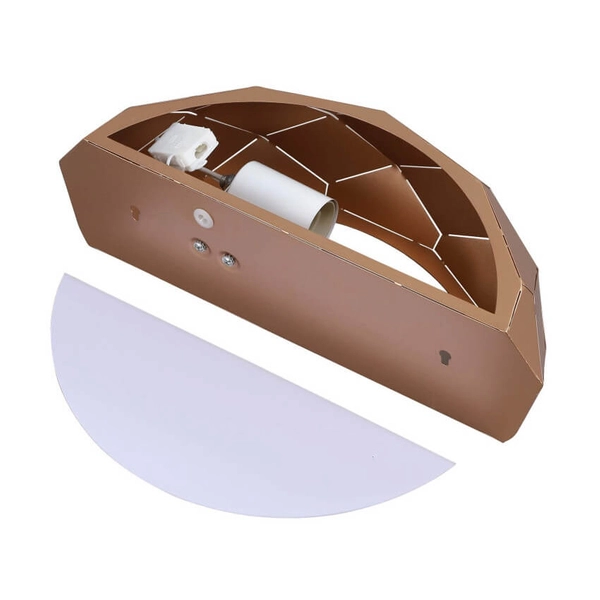 Półokrągła lampa ścienna Reus LP-8069/1W GD Light Prestige złota