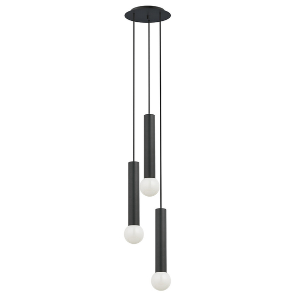 Nowoczesna lampa wisząca Baton 7856 kaskada do jadalni czarna
