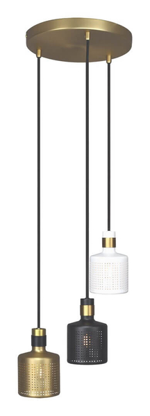 LAMPA wisząca ALBERTA 5092 Rabalux metalowa OPRAWA zwis kaskada biała złota