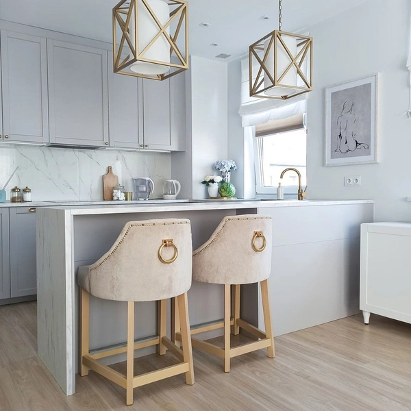 Nowoczesna LAMPA wisząca NEW YORK P01403AU-WH Cosmolight metalowy ZWIS do sypialni klatka tuba złota