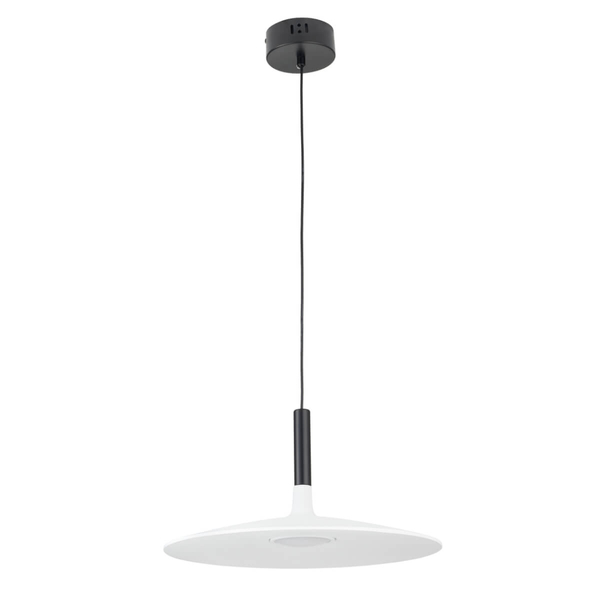 Wisząca lampa talerz Hank ST-10229P white LED 7W 3000K metalowa biała czarna