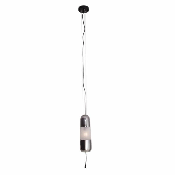 Wisząca lampa Mauri P0590 do jadalni przydymiona czarna
