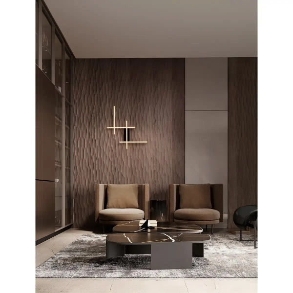 Sypialniana lampa ścienna BILORTA LE45470 LED 34W 3200K czarny złoty