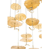 Kaskadowa lampa wisząca Leafs MSE1501100168 Moosee liście złote