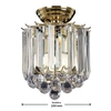 Krystałowa lampa sufitowa FARGO-BP Endon glamour crystal mosiądz
