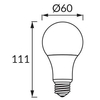 Żarówka LED ERSTE 02795 Ideus   E27 A60   12W 1050lm 230V   biała zimna