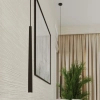 Podłużna lampa wisząca BLISS SL.1462 sopel tuba czarna