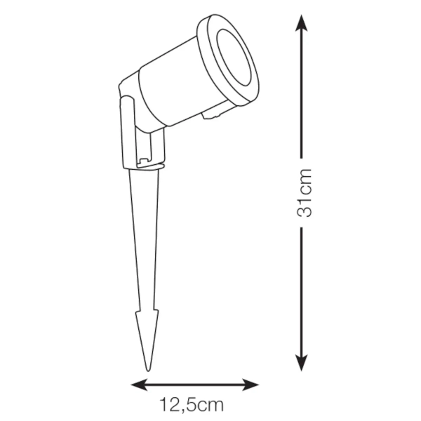 Gruntowy projektor z motywem gwiazd Cosmorama LED 0,06W biała ciepła