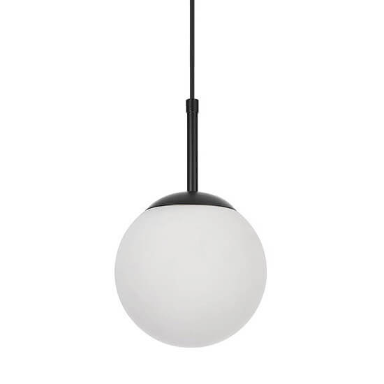 Wisząca lampa kula Dorado LP-002/1P BK do salonu czarny biały