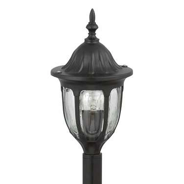 Zewnętrzna LAMPA stojąca MILANO 8345 Rabalux metalowa OPRAWA industrialna latarnia słupek ogrodowy IP43 czarny przezroczysty