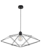 Industrialna lampa wisząca Vario do jadalni druciana czarna
