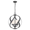 Wisząca lampa na łańcuchu Blacksmith QN-BLACKSMITH-3P-OBK IP44 czarny