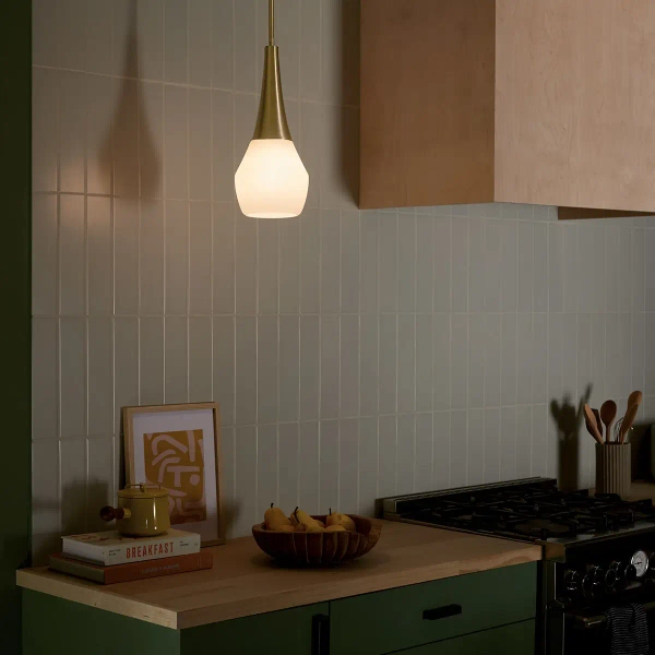 Jadalniana lampa wisząca Deela KL-DEELA-P-CPZ 1 nad stół szampański brąz