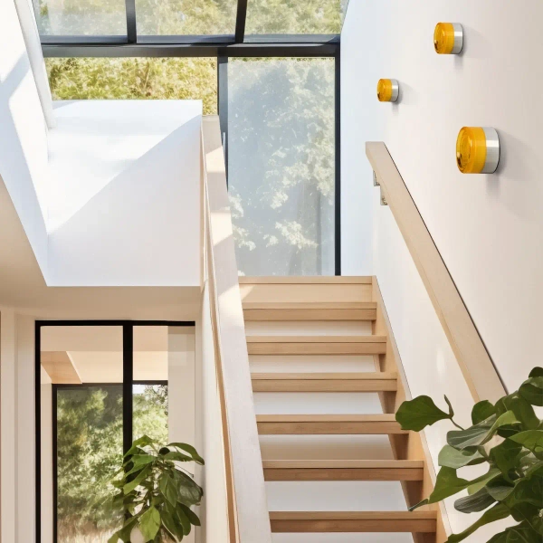 Minimalistyczna ścienna lampa Orria LP-5476/1W AM LED 6W CCT bursztynowy