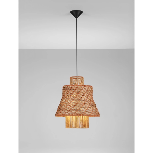 Lampa wisząca boho MURVOLO LE45363 nad stół brązowa