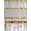 Salonowy żyrandol pałacowy Bauta crystal LED 92W 3500K złoty