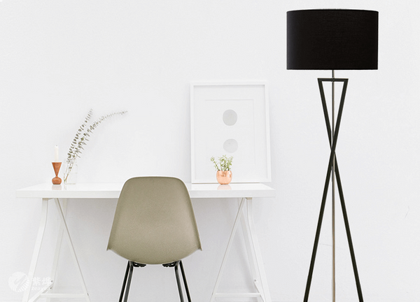 LAMPA podłogowa SANDGLASS FSG-B-E27 Abigali stojąca OPRAWA abażurowa czarna