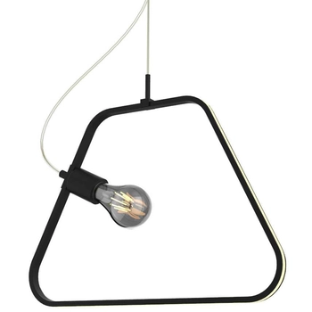 Wisząca LAMPA geometryczna A0023-321 Candellux metalowa OPRAWA trapez LED 12W 4000K zwis czarny