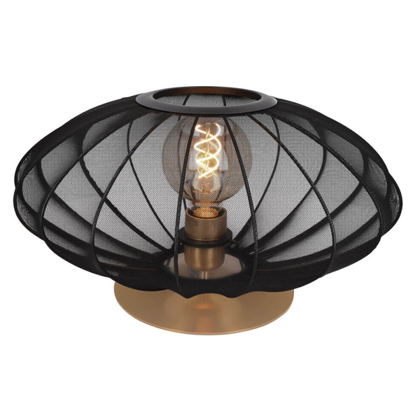 Elegancka lampa stołowa Corina 03547/40/30 na komodę złota czarna