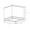 Kostka lampa sufitowa Aven 22963/01/30 zewnętrzna czarna cube