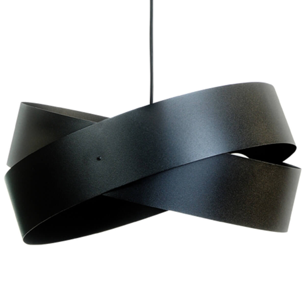 Zwisowa lampa sypialniana Tornado 1142 Zumaline metalowa czarna